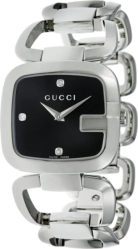 gucci women's watch diamond bezel mesh double g|gucci watch 11 12.2 bezel.